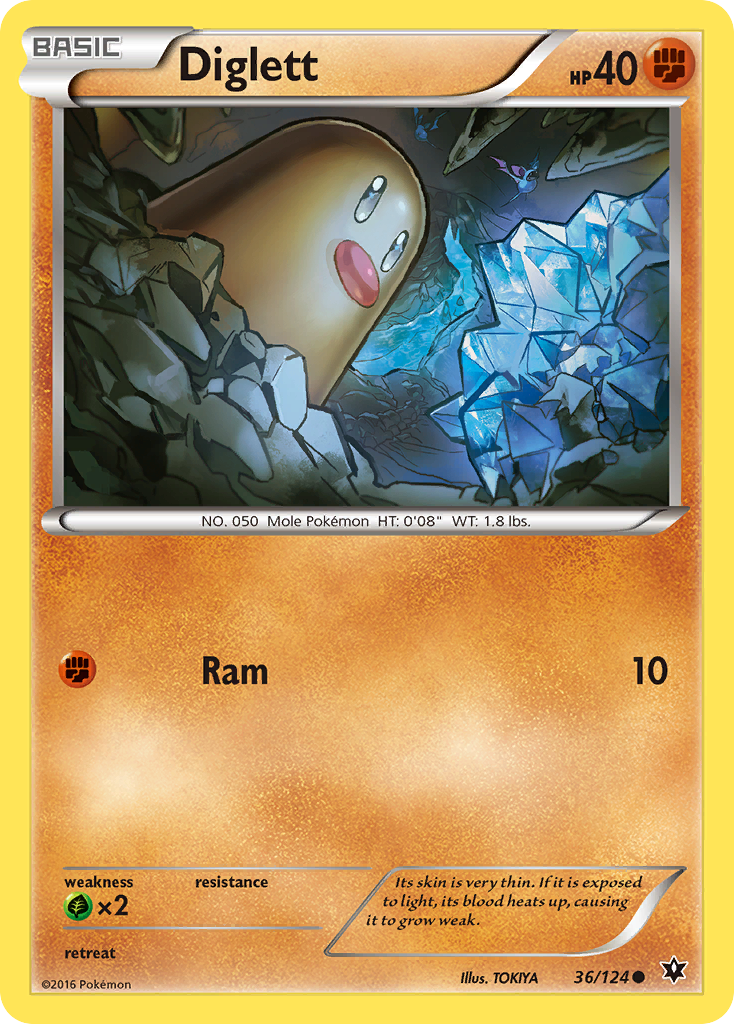 Diglett (36/124) [XY: Fates Collide] | Exor Games Bridgewater