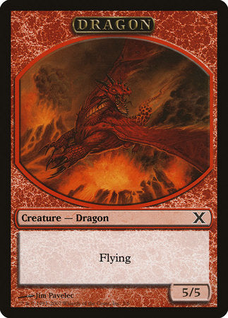 Dragon Token [Tenth Edition Tokens] | Exor Games Bridgewater
