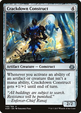 Crackdown Construct [Aether Revolt] | Exor Games Bridgewater