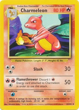 Charmeleon (24/102) [Base Set Unlimited] | Exor Games Bridgewater