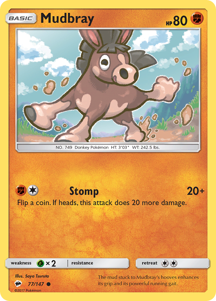 Mudbray (77/147) [Sun & Moon: Burning Shadows] | Exor Games Bridgewater