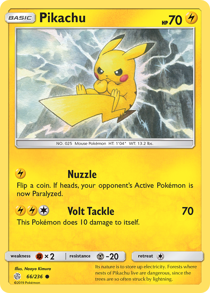 Pikachu (66/236) [Sun & Moon: Cosmic Eclipse] | Exor Games Bridgewater