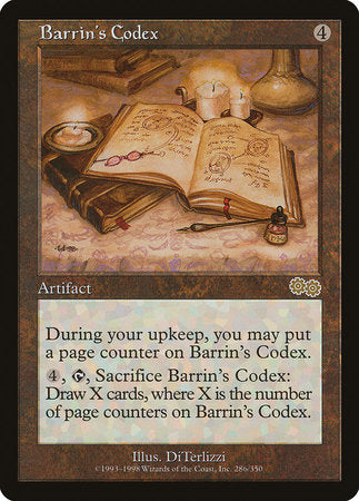 Barrin's Codex [Urza's Saga] | Exor Games Bridgewater