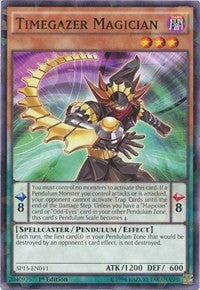 Timegazer Magician [SP15-EN011] Shatterfoil Rare | Exor Games Bridgewater