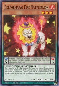 Performapal Fire Mufflerlion [SP15-EN024] Common | Exor Games Bridgewater