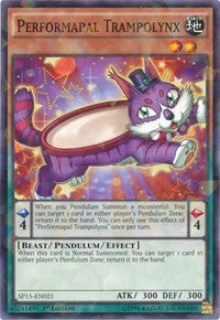 Performapal Trampolynx [SP15-EN021] Shatterfoil Rare | Exor Games Bridgewater