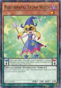 Performapal Trump Witch [SP15-EN027] Shatterfoil Rare | Exor Games Bridgewater