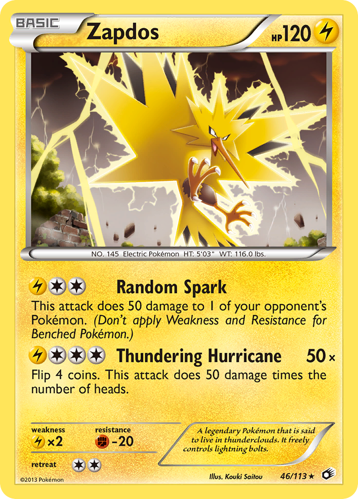 Zapdos (46/113) [Black & White: Legendary Treasures] | Exor Games Bridgewater