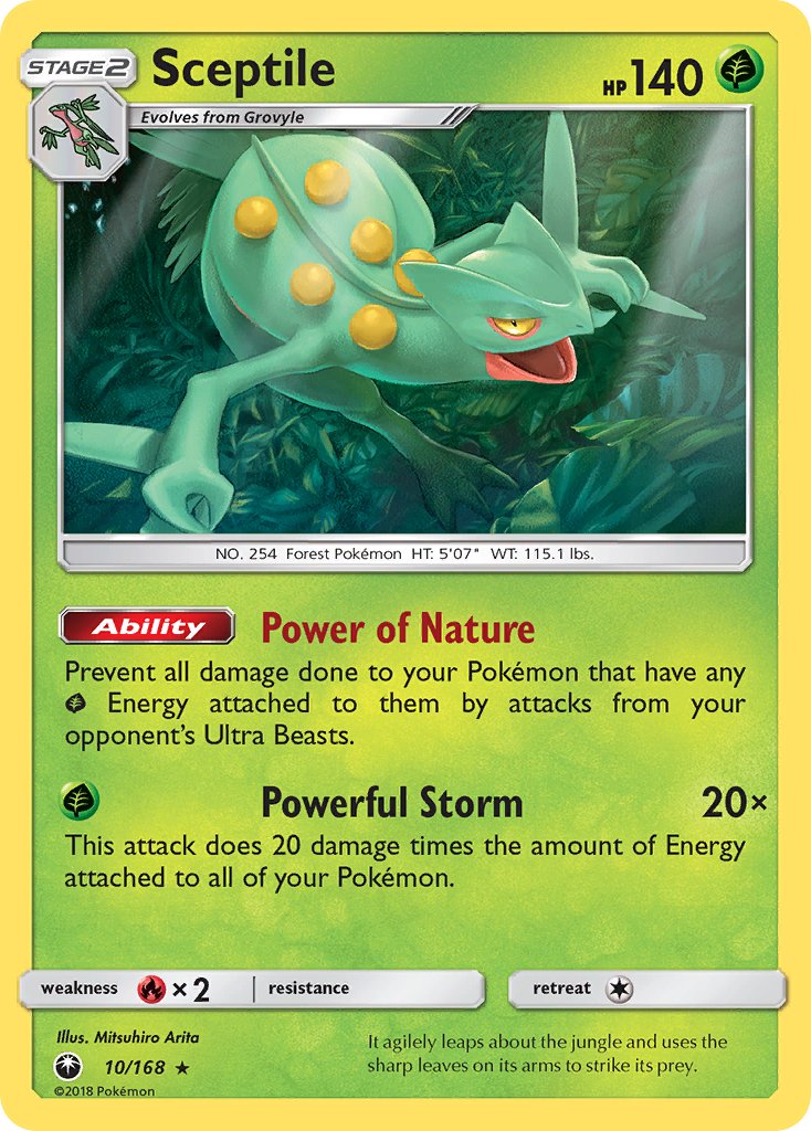 Sceptile (10/168) (Theme Deck Exclusive) [Sun & Moon: Celestial Storm] | Exor Games Bridgewater