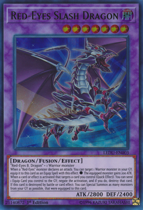 Red-Eyes Slash Dragon [LEDU-EN003] Ultra Rare | Exor Games Bridgewater