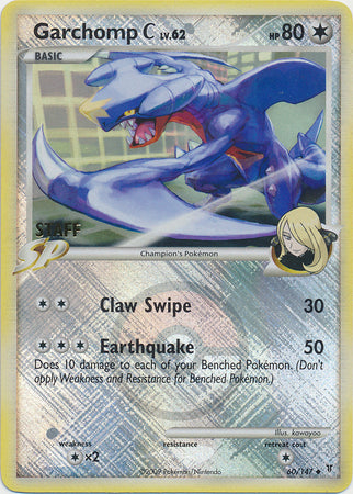 Garchomp C (60/147) (Staff League Promo) [Platinum: Supreme Victors] | Exor Games Bridgewater