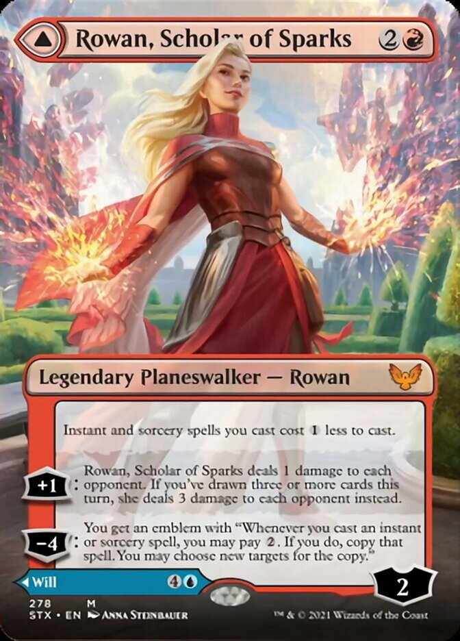 Rowan, Scholar of Sparks // Will, Scholar of Frost (Extended) [Strixhaven: School of Mages] | Exor Games Bridgewater