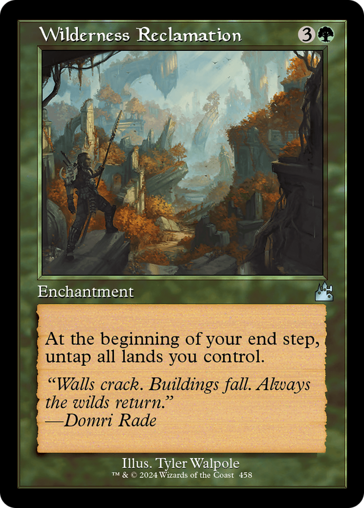 Wilderness Reclamation [Ravnica Remastered] | Exor Games Bridgewater