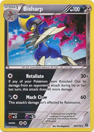 Bisharp (64/114) (Cosmos Holo) [XY: Steam Siege] | Exor Games Bridgewater