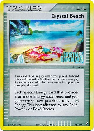 Crystal Beach (75/100) (Stamped) [EX: Crystal Guardians] | Exor Games Bridgewater