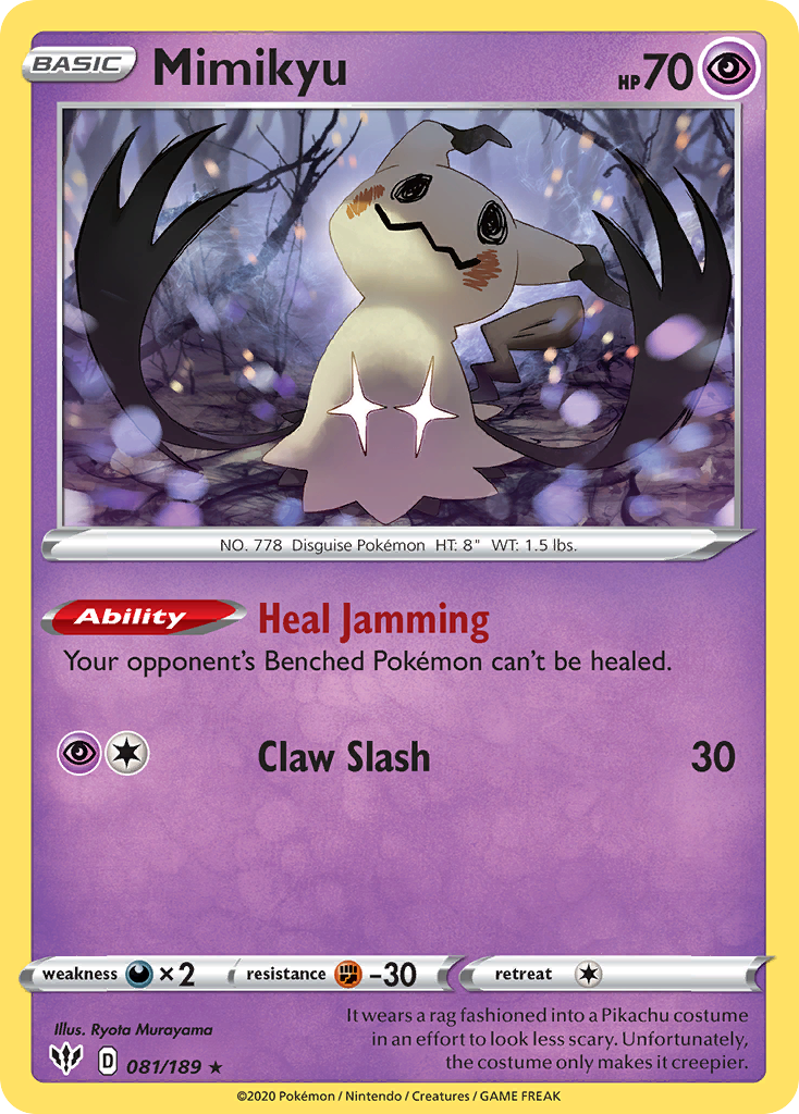 Mimikyu (081/189) [Sword & Shield: Darkness Ablaze] | Exor Games Bridgewater