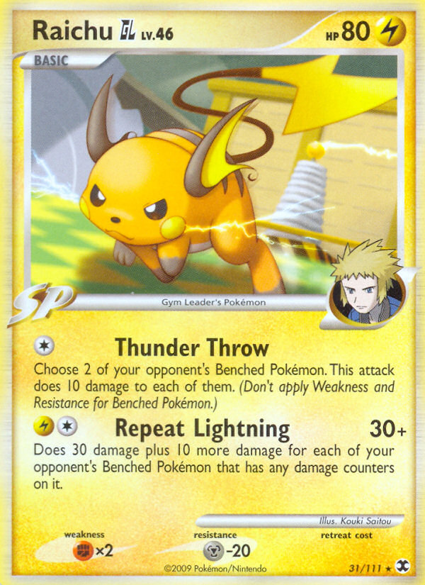 Raichu GL (31/111) [Platinum: Rising Rivals] | Exor Games Bridgewater