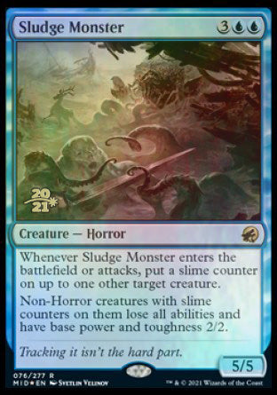 Sludge Monster [Innistrad: Midnight Hunt Prerelease Promos] | Exor Games Bridgewater