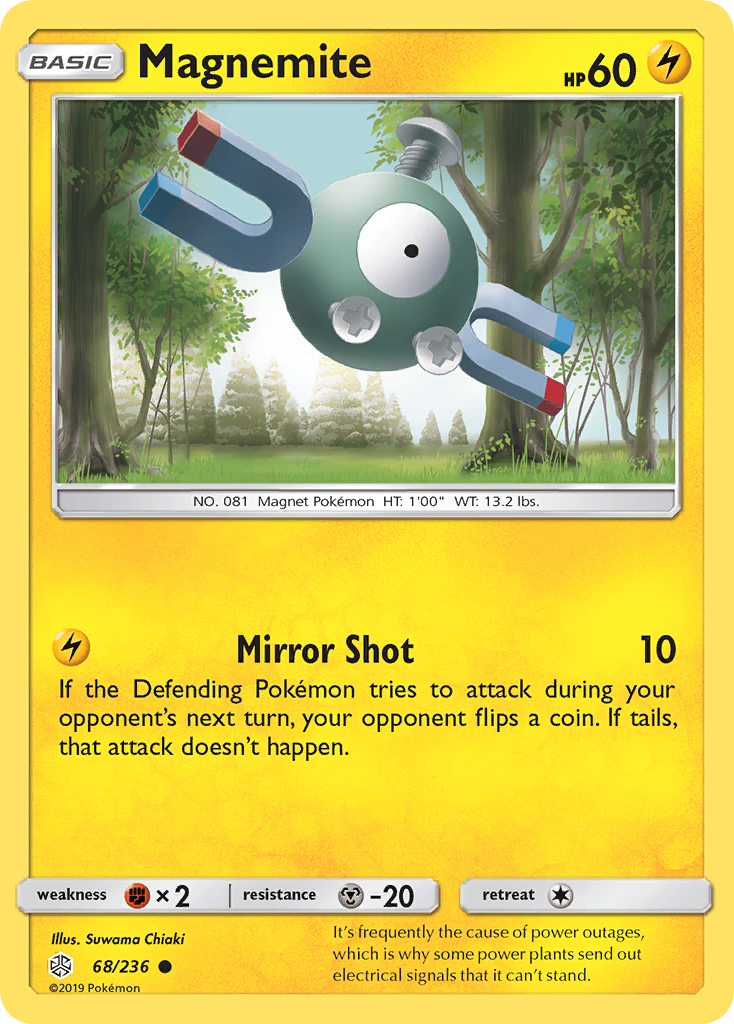 Magnemite (68/236) [Sun & Moon: Cosmic Eclipse] | Exor Games Bridgewater