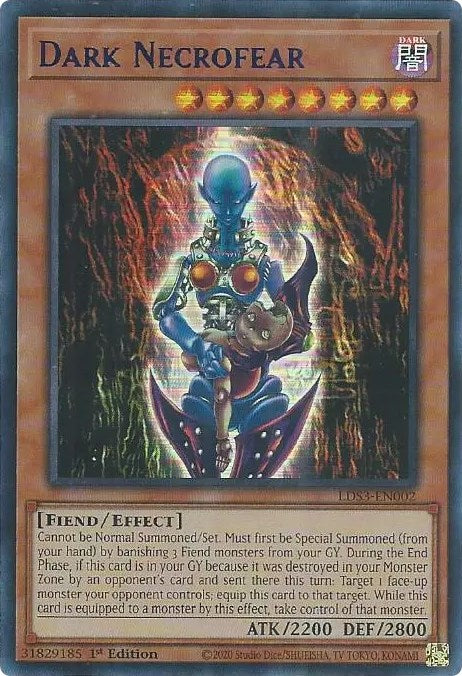 Dark Necrofear (Blue) [LDS3-EN002] Ultra Rare | Exor Games Bridgewater