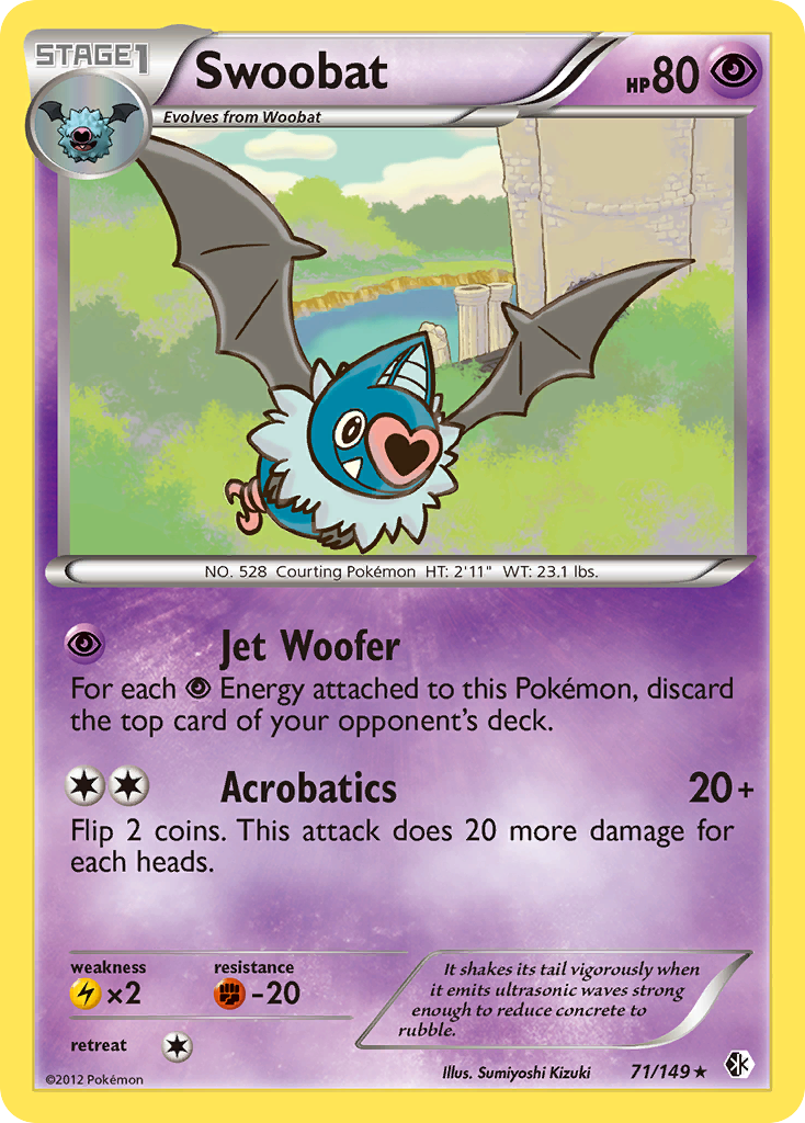 Swoobat (71/149) [Black & White: Boundaries Crossed] | Exor Games Bridgewater