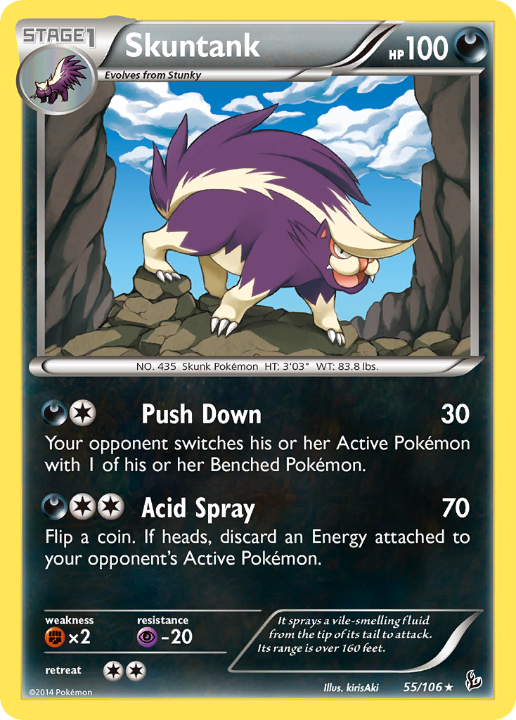 Skuntank (55/106) [XY: Flashfire] | Exor Games Bridgewater