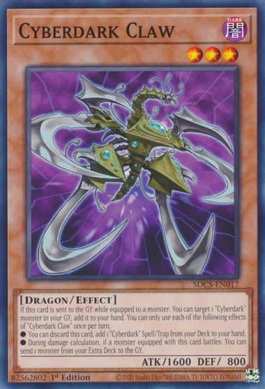Cyberdark Claw [SDCS-EN017] Common | Exor Games Bridgewater