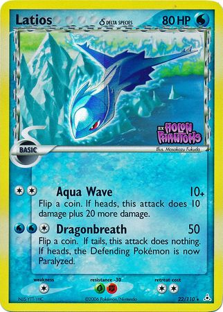 Latios (22/110) (Delta Species) (Stamped) [EX: Holon Phantoms] | Exor Games Bridgewater