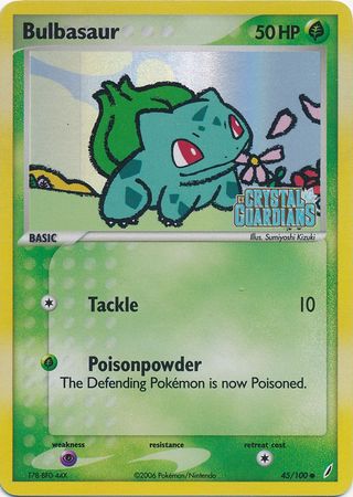 Bulbasaur (45/100) (Stamped) [EX: Crystal Guardians] | Exor Games Bridgewater