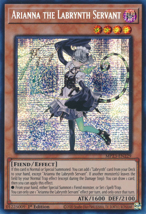 Arianna the Labrynth Servant [MP23-EN229] Prismatic Secret Rare | Exor Games Bridgewater