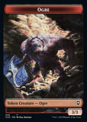 Boar // Ogre Double-sided Token [Commander Legends: Battle for Baldur's Gate Tokens] | Exor Games Bridgewater