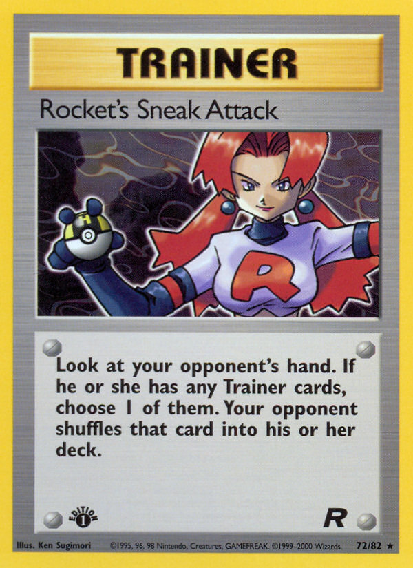 Rocket's Sneak Attack (72/82) [Team Rocket 1st Edition] | Exor Games Bridgewater