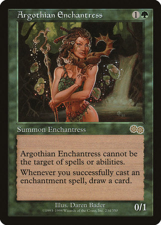 Argothian Enchantress [Urza's Saga] | Exor Games Bridgewater