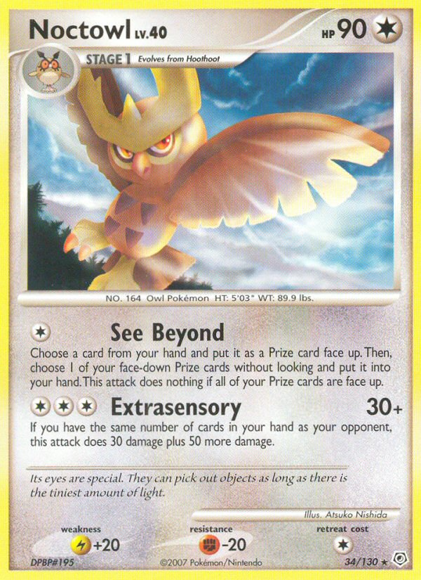 Noctowl (34/130) [Diamond & Pearl: Base Set] | Exor Games Bridgewater