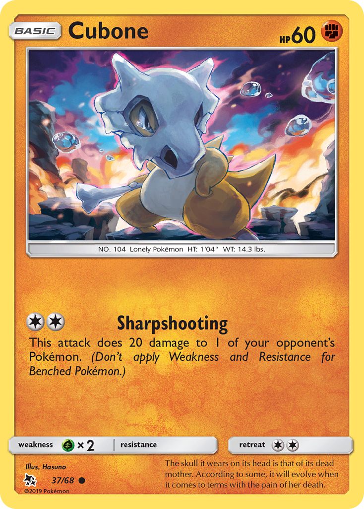 Cubone (37/68) [Sun & Moon: Hidden Fates] | Exor Games Bridgewater