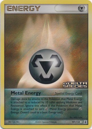 Metal Energy (107/113) (Stamped) [EX: Delta Species] | Exor Games Bridgewater