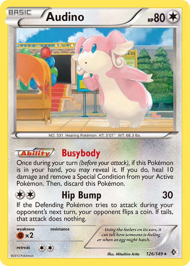 Audino (126/149) [Black & White: Boundaries Crossed] | Exor Games Bridgewater