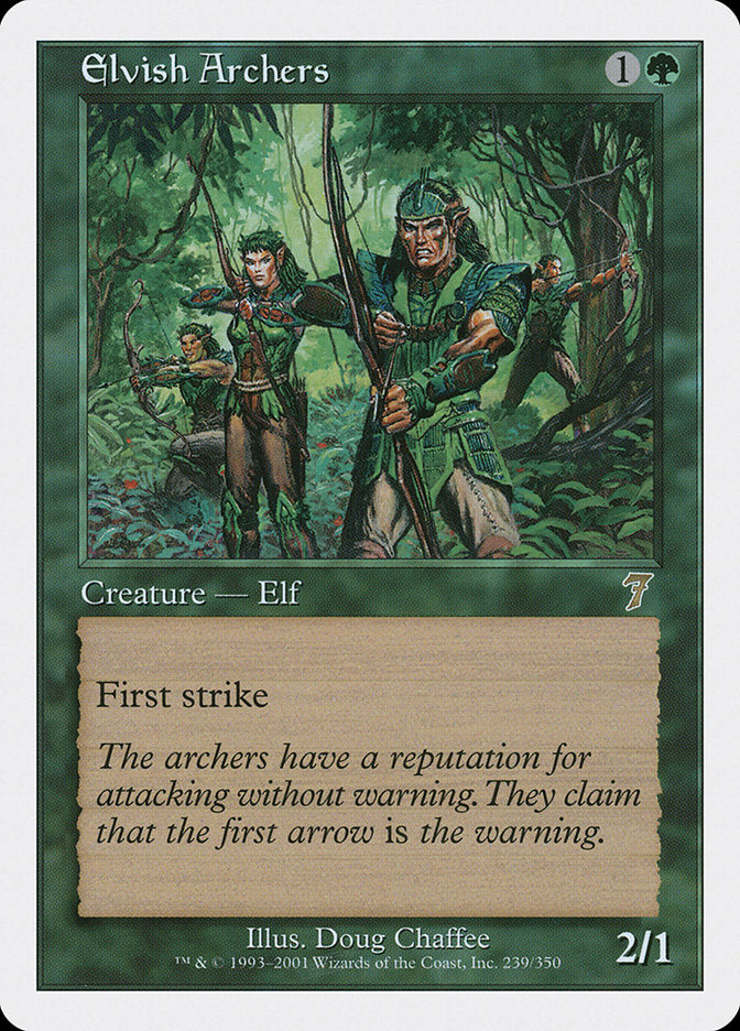 Elvish Archers [Seventh Edition] | Exor Games Bridgewater