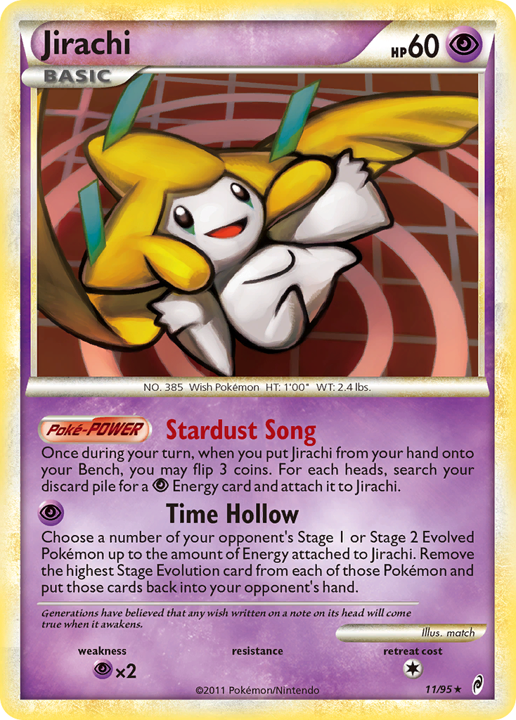 Jirachi (11/95) [HeartGold & SoulSilver: Call of Legends] | Exor Games Bridgewater