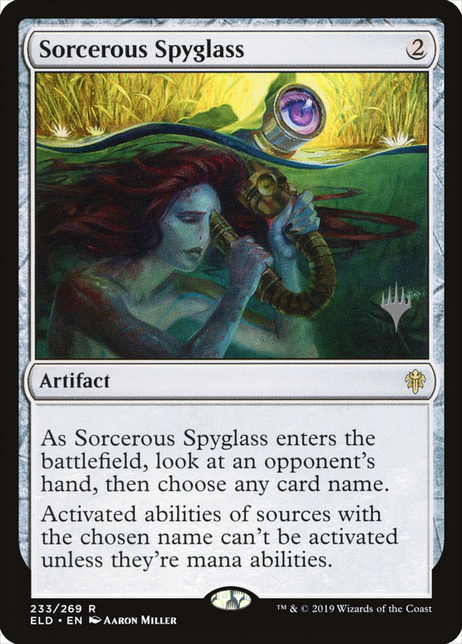 Sorcerous Spyglass (Promo Pack) [Throne of Eldraine Promos] | Exor Games Bridgewater