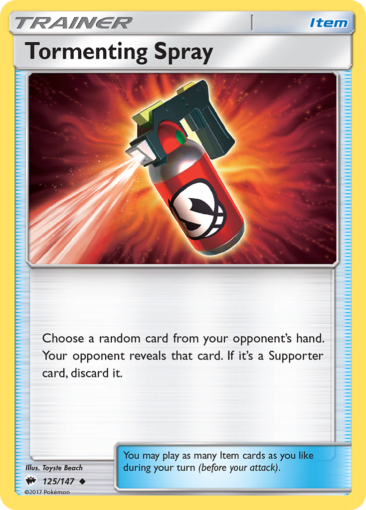 Tormenting Spray (125/147) [Sun & Moon: Burning Shadows] | Exor Games Bridgewater