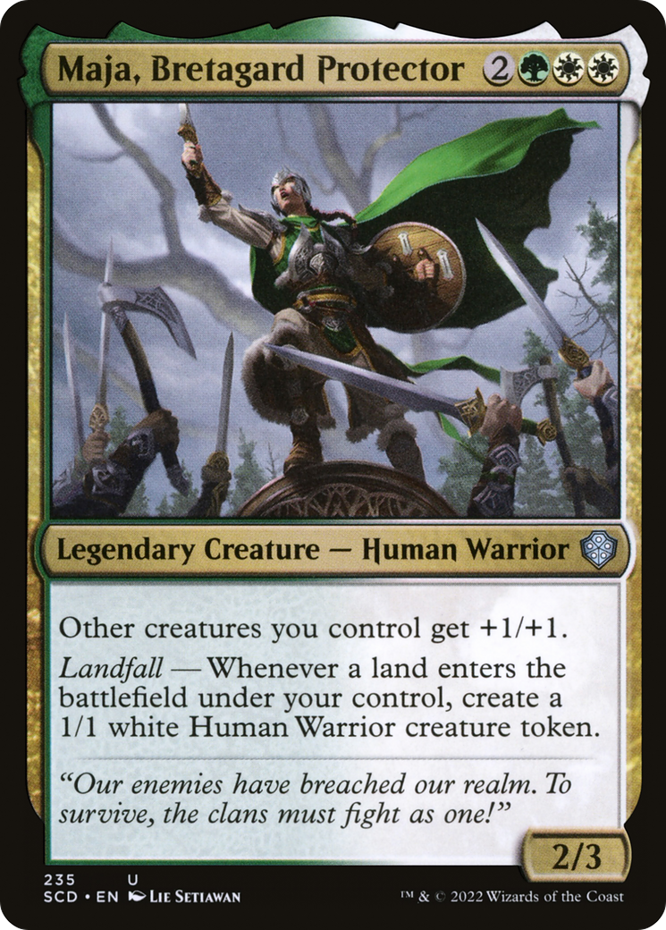 Maja, Bretagard Protector [Starter Commander Decks] | Exor Games Bridgewater