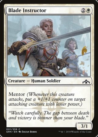 Blade Instructor [Guilds of Ravnica] | Exor Games Bridgewater