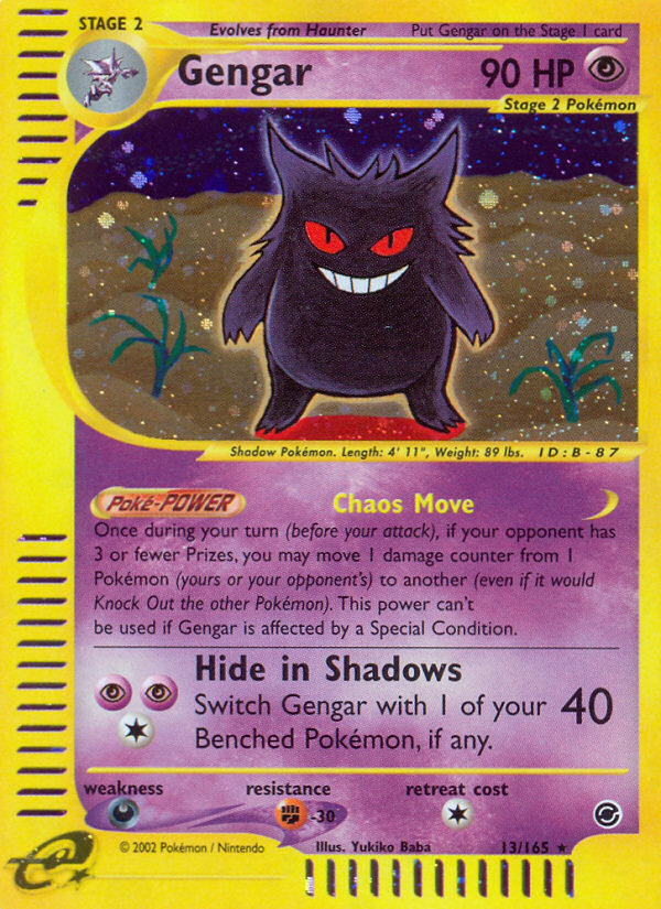 Gengar (13/165) [Expedition: Base Set] | Exor Games Bridgewater