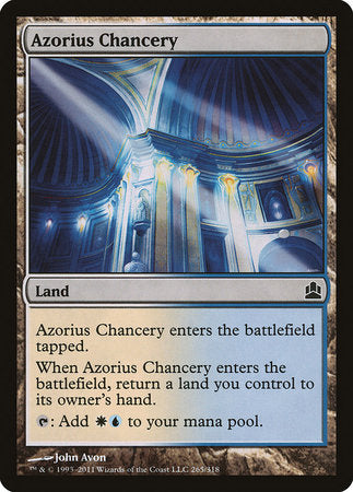 Azorius Chancery [Commander 2011] | Exor Games Bridgewater