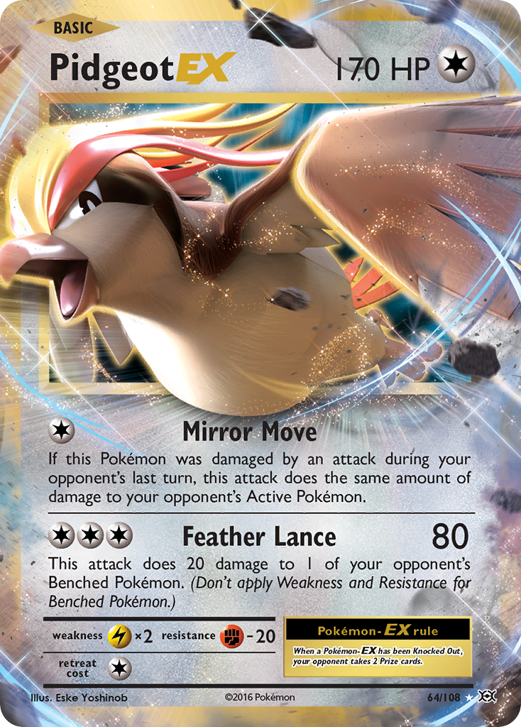 Pidgeot EX (64/108) [XY: Evolutions] | Exor Games Bridgewater