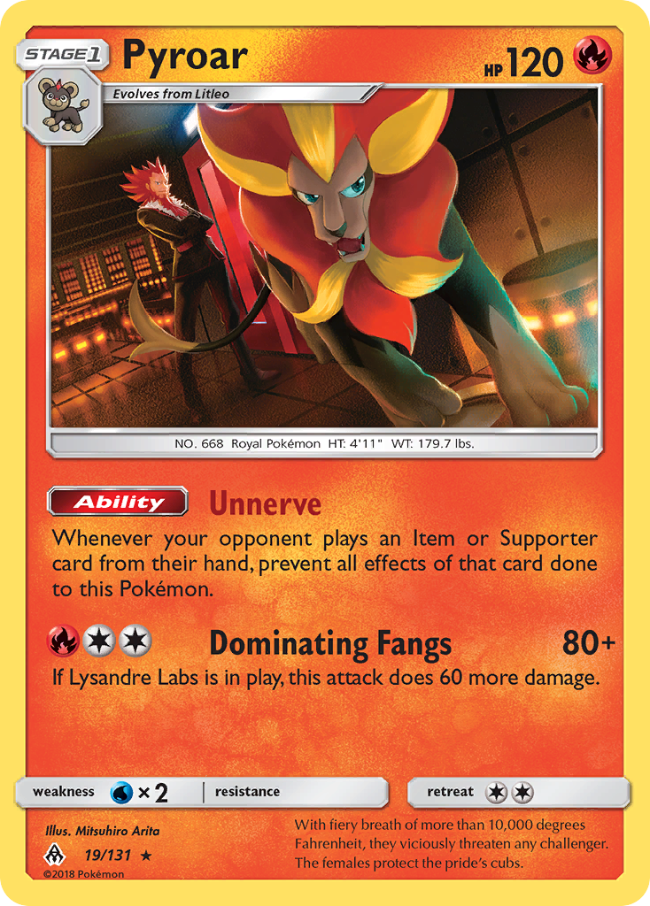 Pyroar (19/131) [Sun & Moon: Forbidden Light] | Exor Games Bridgewater