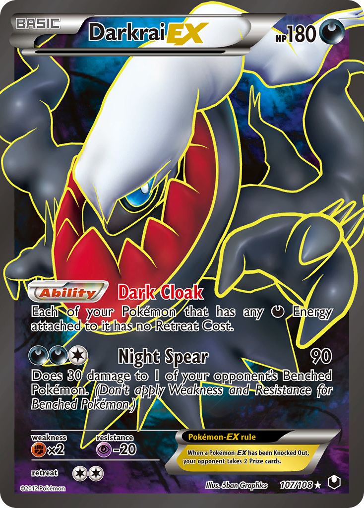 Darkrai EX (107/108) [Black & White: Dark Explorers] | Exor Games Bridgewater