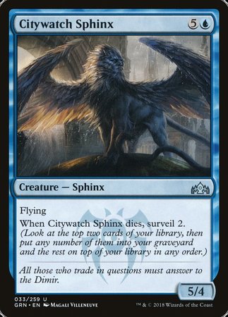 Citywatch Sphinx [Guilds of Ravnica] | Exor Games Bridgewater