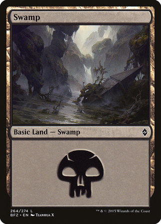Swamp (264) [Battle for Zendikar] | Exor Games Bridgewater